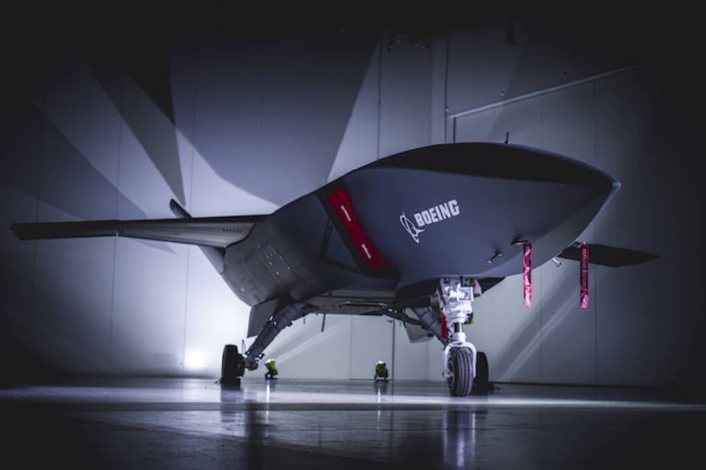 DRONE DEAL: Boeing is looking to kick off production of the Loyal Wingman drone in Australia. Photo: Boeing.