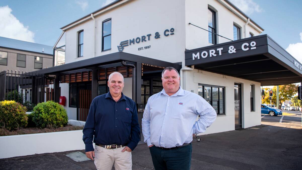 Mort & Co CEO Stephen O'Brien (left) and executive chairman and director Charlie Mort. Picture: Supplied