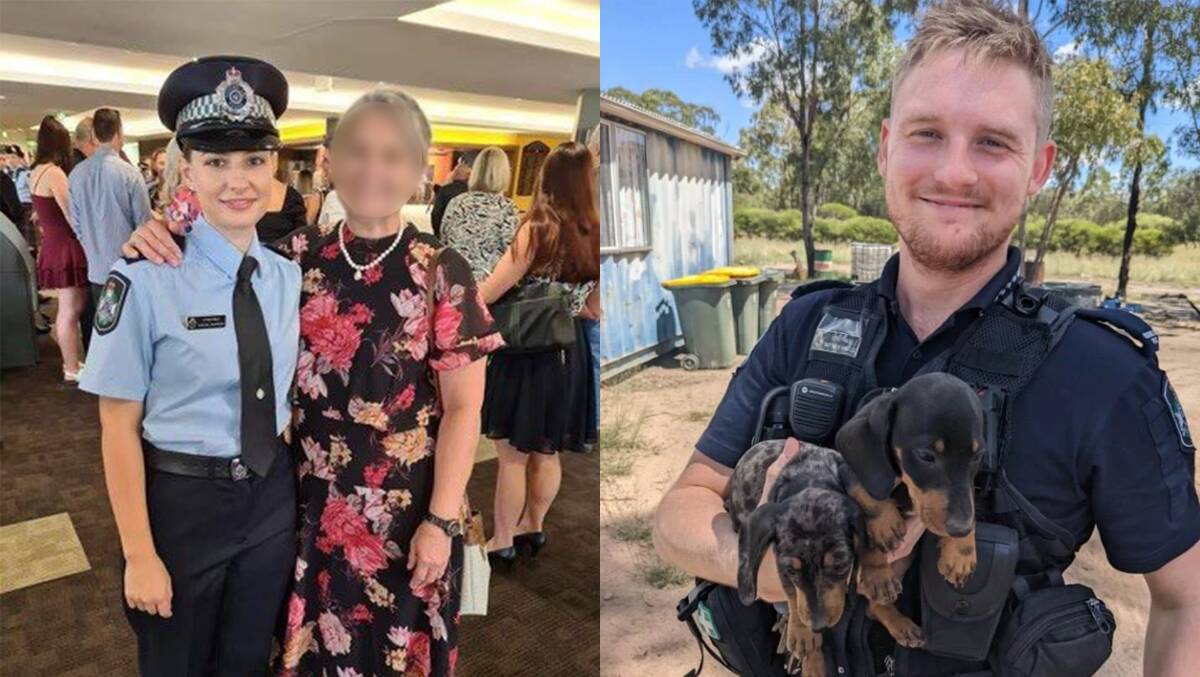 Tara officers Constable Rachel McCrow, 29, and Constable Matthew Arnold, 26, died during the incident at Wieambilla. Pictures QPS