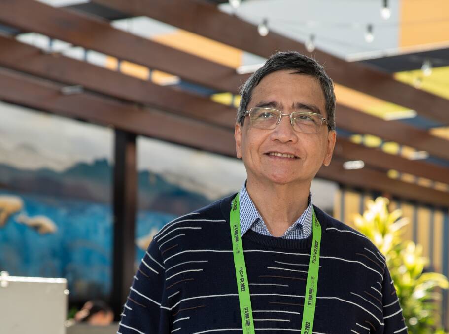 Collinsville's Dr Myint Soe has shared his inspirational story to encourage younger health professionals and students to move to the bush. Picture: Brandon Long