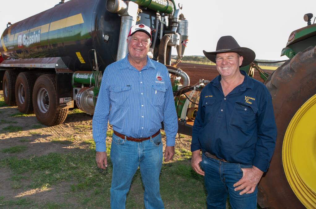 Oz Value AG Machinery state manager Carl Rackemann and Mark Young.