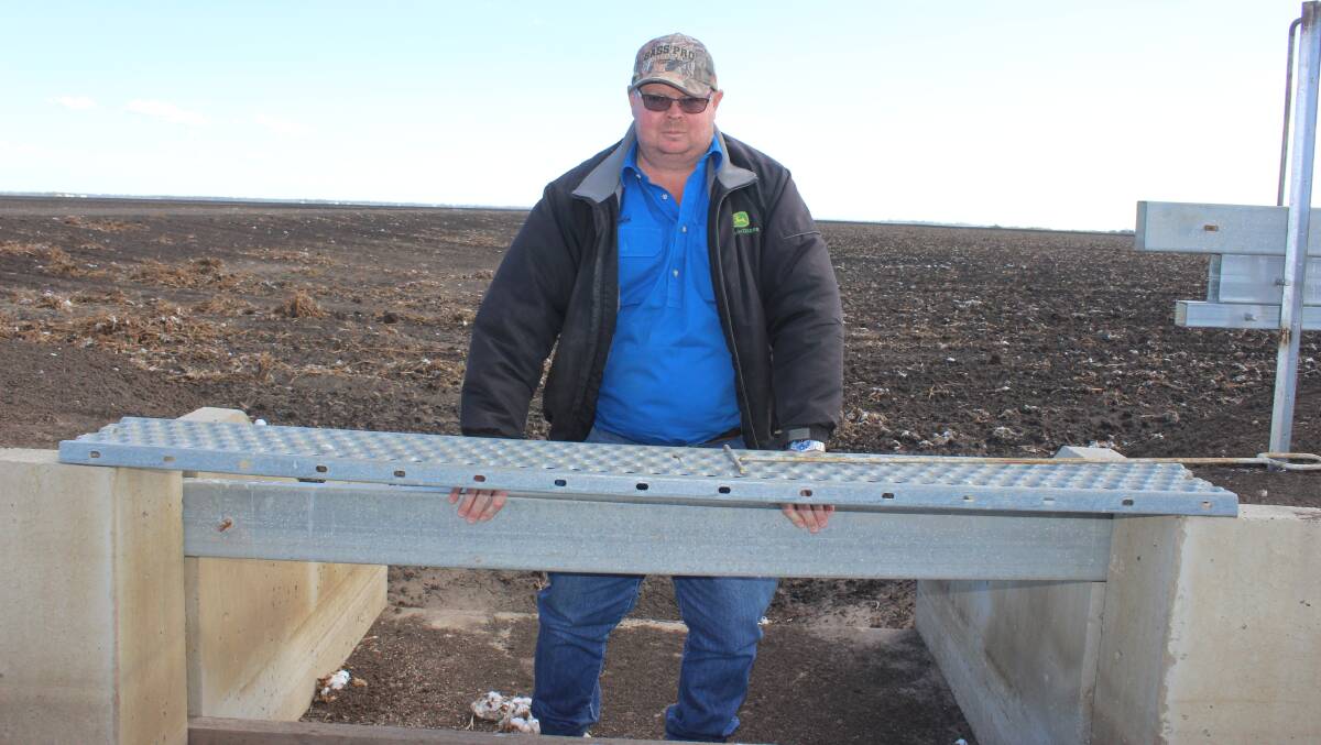 Mick Simmich on his irrigation country.