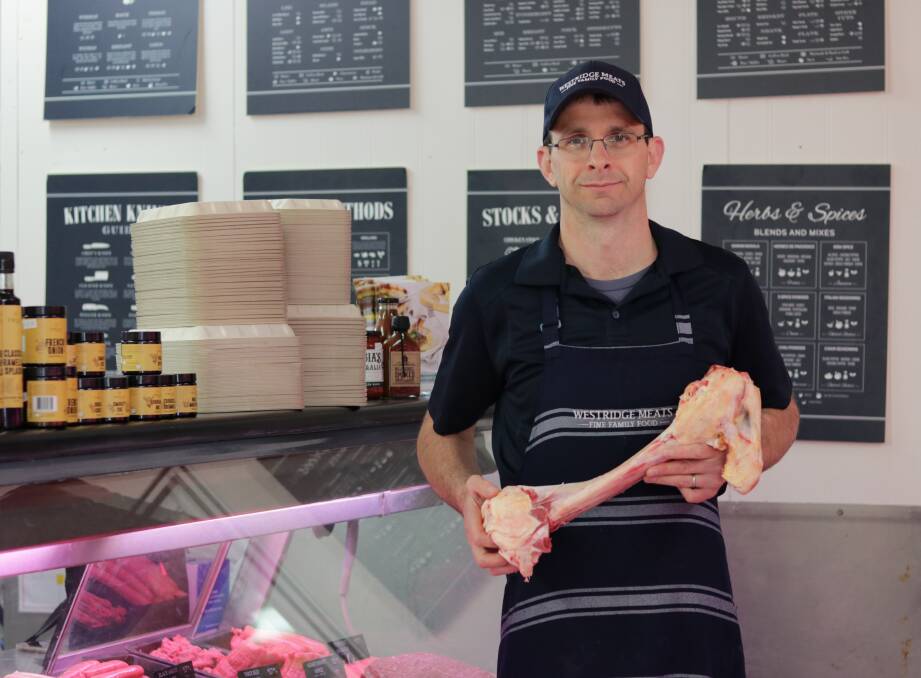 NOSE-TO-TAIL: Toowoomba butcher shop owner Luke Jensen has installed solar panels and introduced bio-degradable packaging to reduce his carbon footprint. Photo: Supplied.