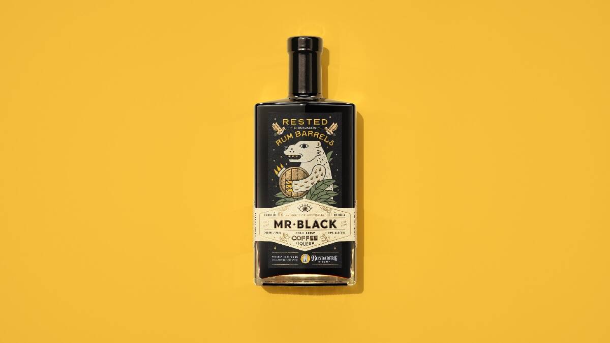 Mr Black Rum Barrel Aged Coffee Liqueur. 