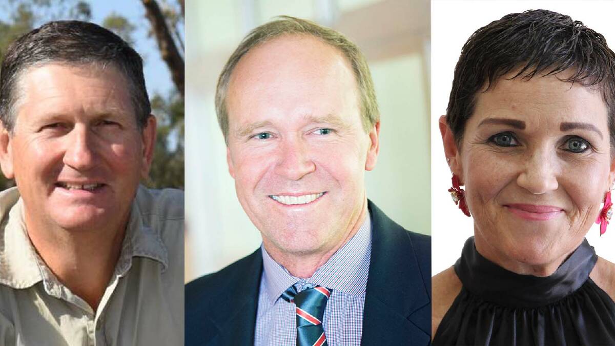 WINNERS: Goondiwindi Regional Council Mayor Lawrence Springborg, Quilpie Shire Mayor Stuart Mackenzie and Lockyer Valley Regional Council Mayor Tanya Milligan say their areas are set to benefit from an increase in grant funding.