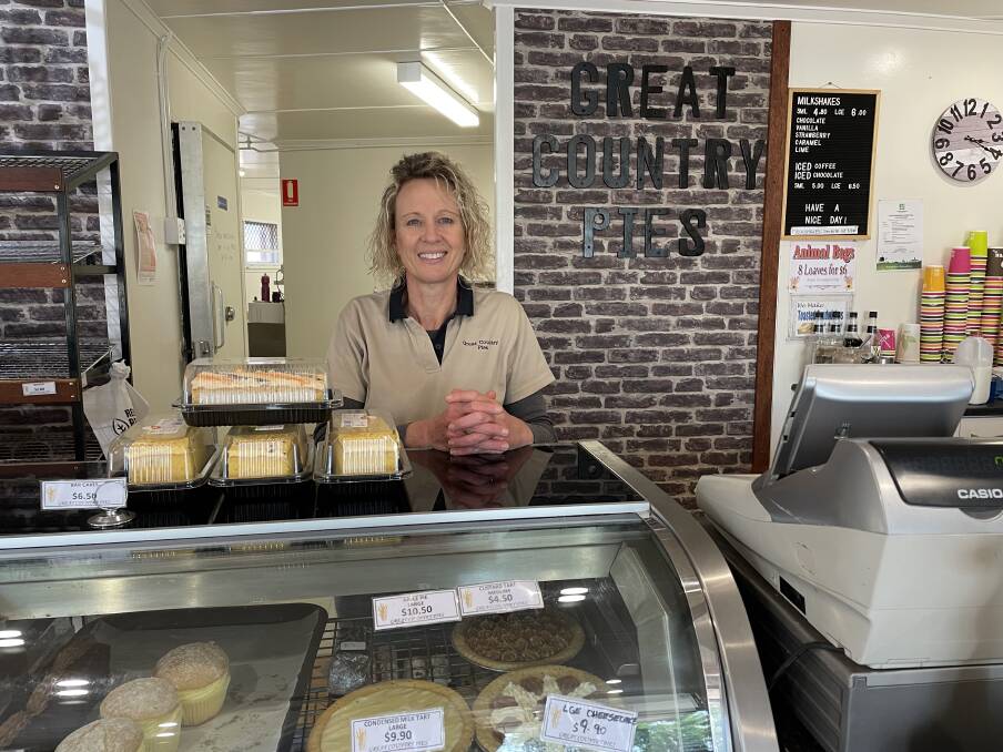 Great Country Pies & Bakery owner Vicki Reeves is hoping New Acland Mine can reopen soon. Picture Brandon Long
