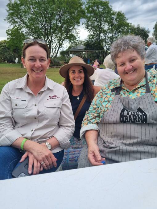 Mary O'Brian, Katrina Marsh and Ree Price having an afternoon out at The Barn @ Mt Hope.