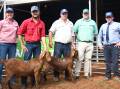 The record-breaking doe with vendor Emma Patterson, buyer Carl Green, vendor Jake Berghofer, and agents Gus Foott and Anthony Hyland.