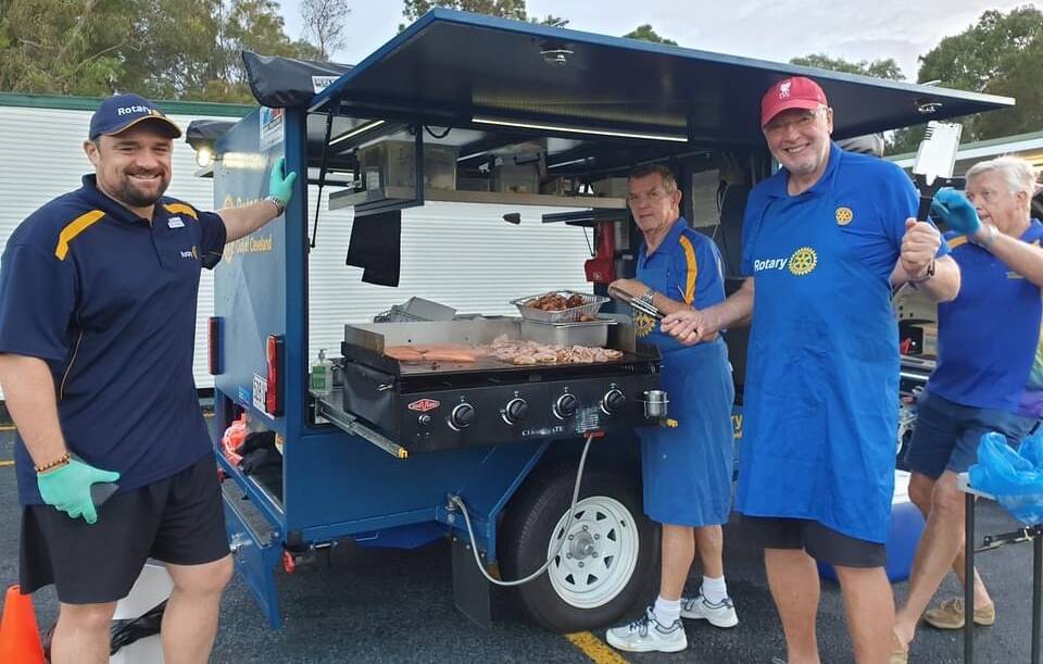The Cleveland Rotary Club cooked breakfast for 150 council workers as they assisted with cleanup efforts. Photo: Supplied 
