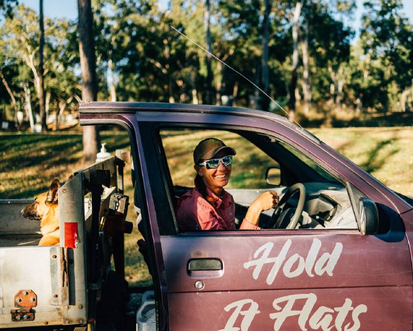 Katie-Ann Matsen lives and works full-time with her partner on their Hold It Flats property. Photo: Hipcamp. 
