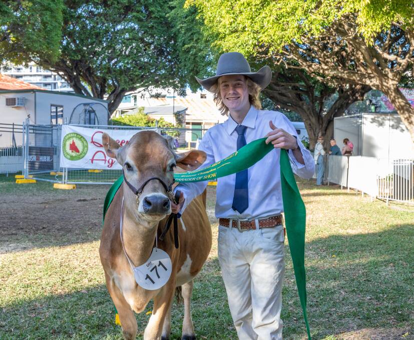 Charlie Blackmore of Burpengary took out the 2022 RNA Reserve Champion Parader of Show title. Picture: Zoe Thomas. 