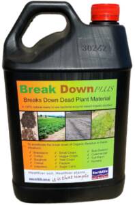 Break Down Plus works in all weather conditions, but is most active in temperatures between 20 and 40 degrees, and won't harm livestock or living plants. Picture supplied