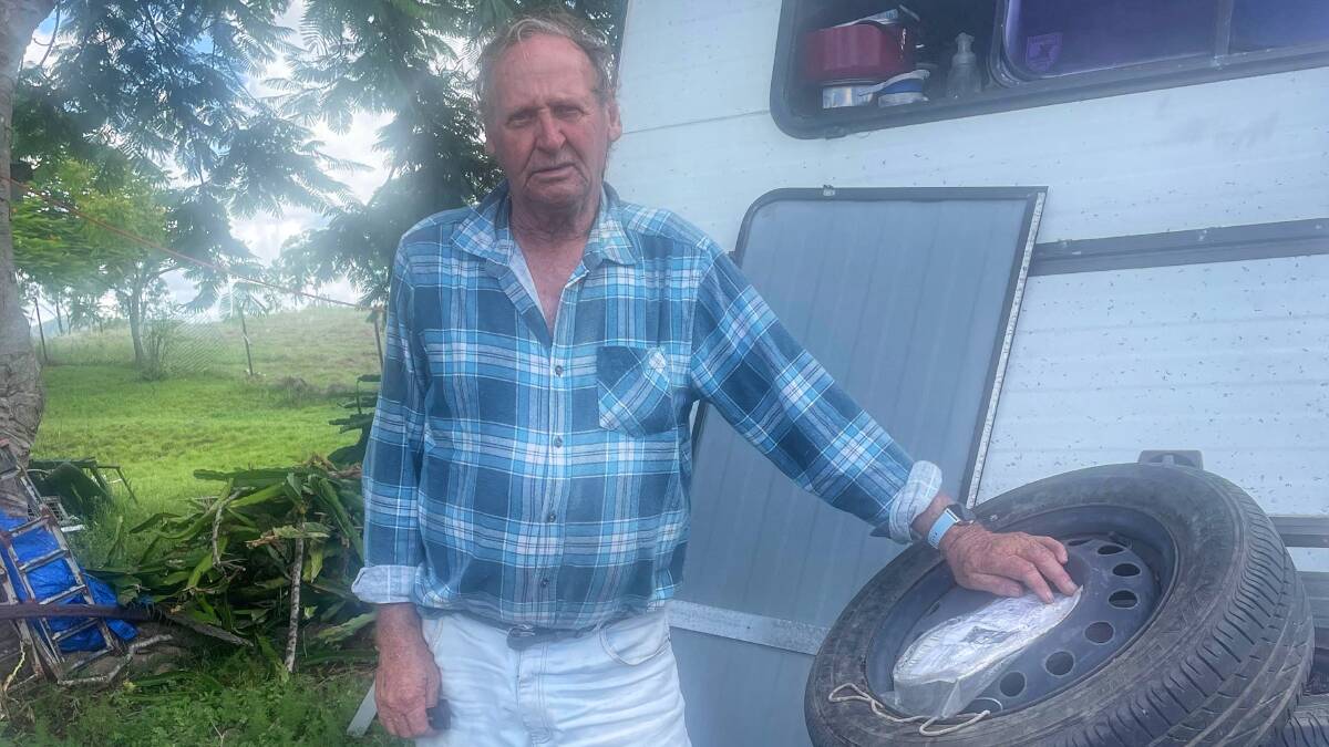 Pensioner Ron Hughes has been without a home for a year but tries to help other homeless families and pensioners they have camped near. Picture: Supplied Julie Ann Tucker