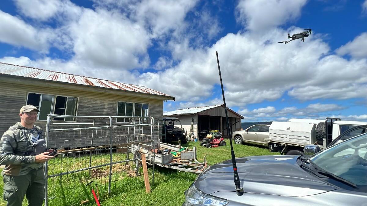 Adam Quinn hopes the use of drones will make his servives more affrodable for landowners. Picture: Supplied Greyman Ops