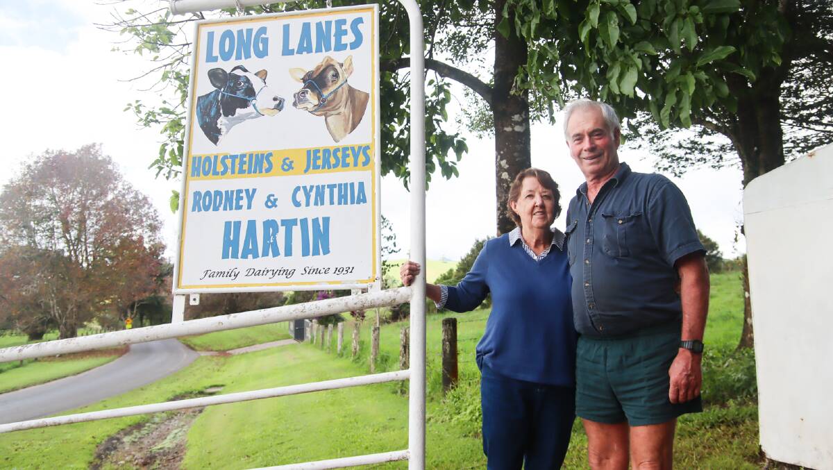 Rodney and Cynthia Hartin, Long Lanes Holsteins and Jerseys, are bowing out of the Far North Queensland dairy industry after the family's near century milking. Photo by Lea Coghlan