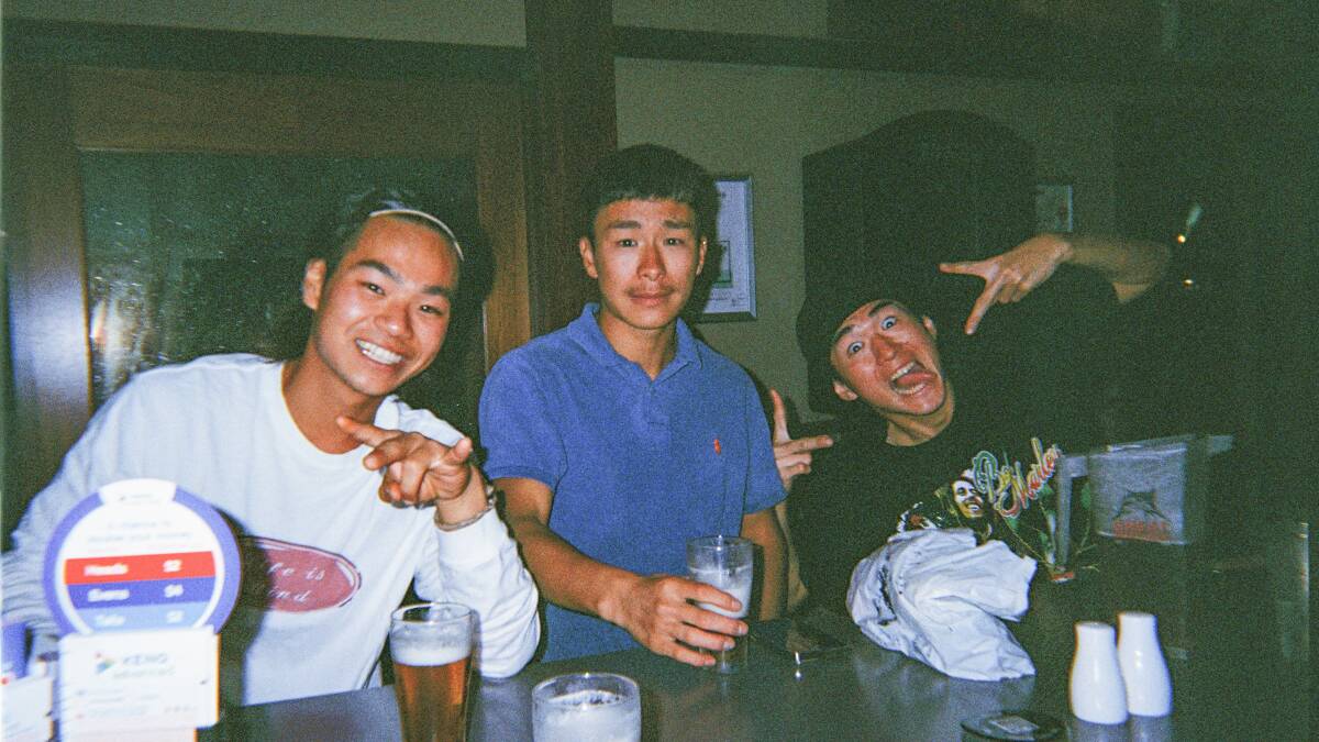 Unnamed Backpackers from Japan at a pub in Mareeba. 