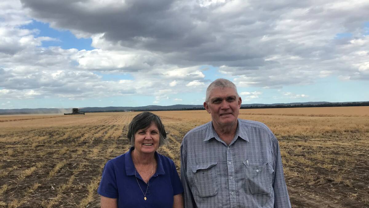 Duaringa grain and beef producers Catherine and Colin Dunne. Picture: on file 
