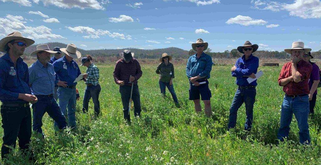 Some of the participants of a field day organised by Hayley Webster of Burnett Catchment Care and Monto Graziers. Pic supplied