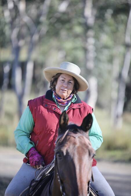 Sandra Williamson of Moura, who has taken part in all four Eidsvold Cattle Drives. Picture: Paula Heelan Photography