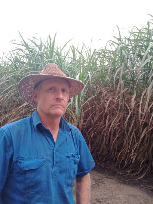 Childers cane grower Jeff Plath and others are angry about increased farm machinery theft and vandalism. Picture: supplied