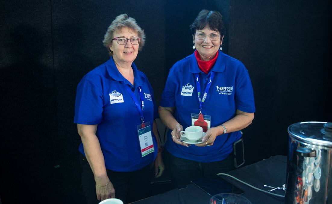 Annita Mcdonald and Jenny Grother at Beef2021. Picture: supplied
