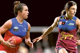 Corowa sisters Cathy and Ruby Svarc helped Brisbane to the club's second AFLW premiership on Sunday. Pictures by AAP