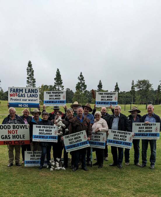 Farmers whose properties cover more than 20,000 hectares of priority agricultural land across the Darling Downs have signed a gas field free declaration against a multinational energy company. Picture: Supplied