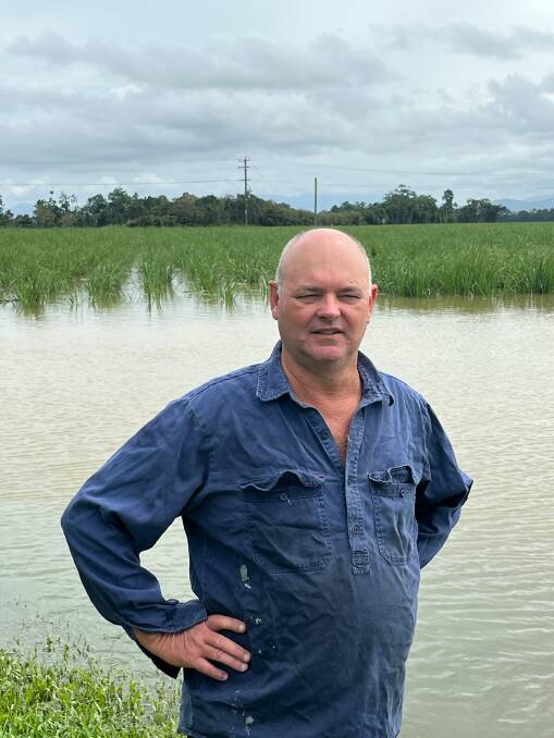 Tully farmer and Australian Banana Growers Council chair, Leon Collins said more loss would come from water damage than wind following ex-Cyclone Jasper's severe rain pounding the region. Picture: Supplied 