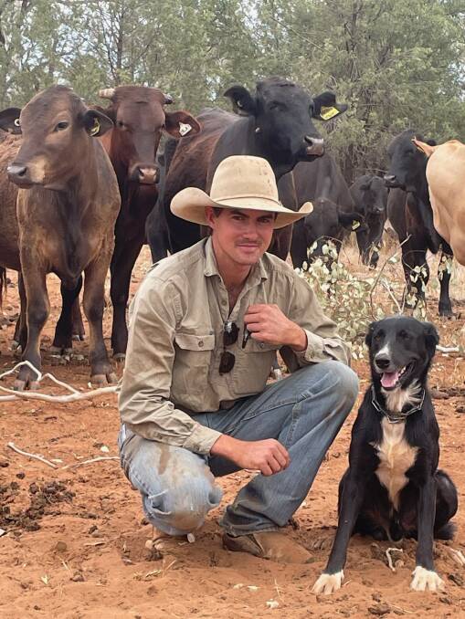 St George cattle grazier Benam Underwood is an avid supporter of the Invest Inya Farmer platform, both selling stock and buying commodities himself.