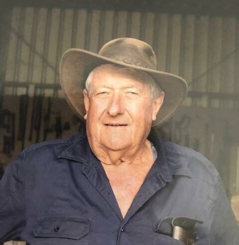 John Bailey is a true blue Aussie farmer, for who 'work comes first'. Picture: Dianne Bailey