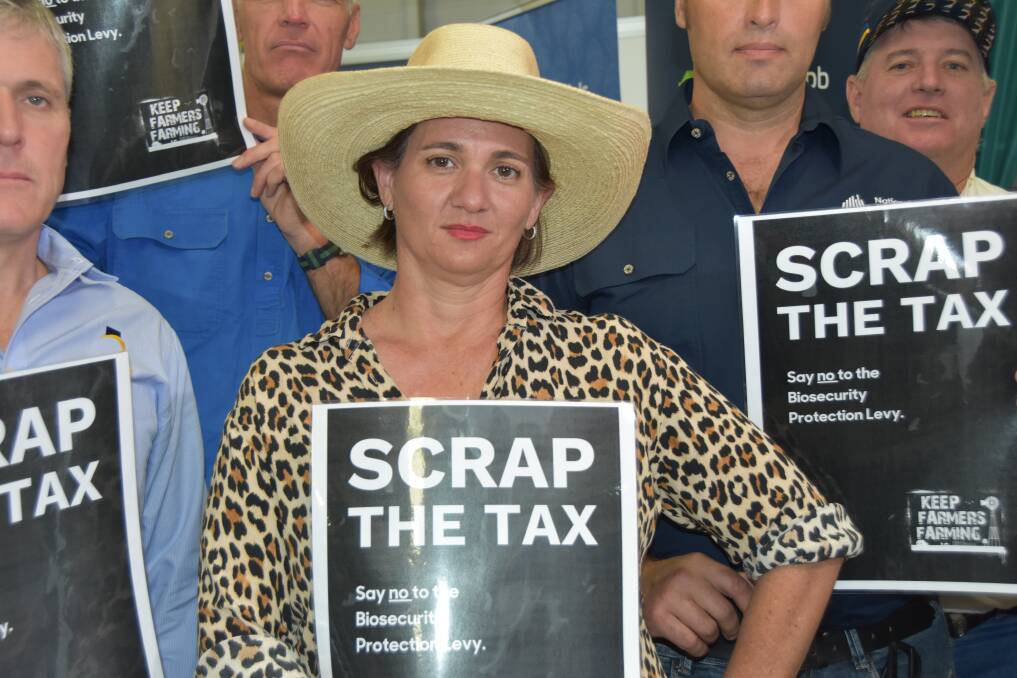 South Australian cattle producer Gillian Fennell demands that prime minister Anthony Albanese give farmers a say in how the fund would be collected, distributed and targeted to address the issues faced by producers. Picture: Steph Allen