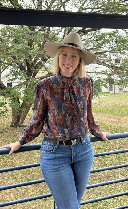South east Queensland sub-chamber showgirl Ella Bischoff, representing Beaudesert. Picture: Supplied by the Mudgeeraba Show Society