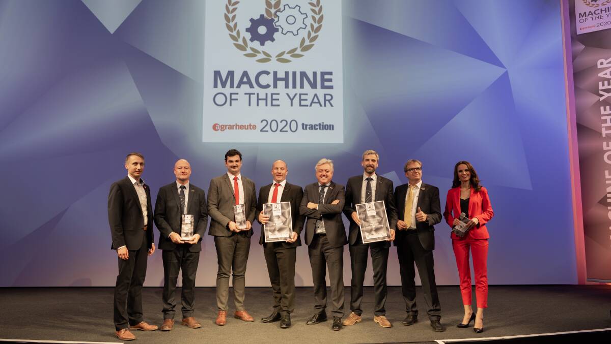 MACHINE OF THE YEAR: Representatives from CNH Industrial at the Machine of the Year awards. 