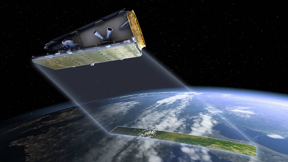 Computer generated image of NovaSAR-S in orbit. Photo: SSTL