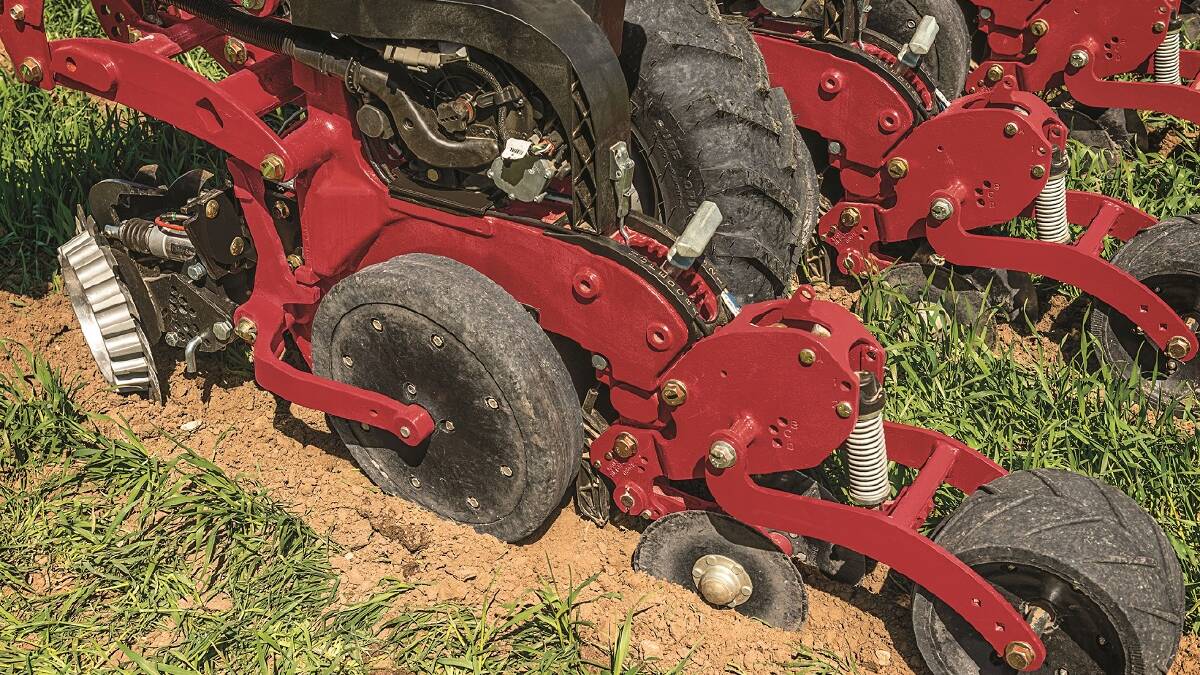 BETTER STAND: Case IH claim the row unit on the Early Riser 2130 planter ensures faster emergence and more uniform germination in a wide variety of crops.