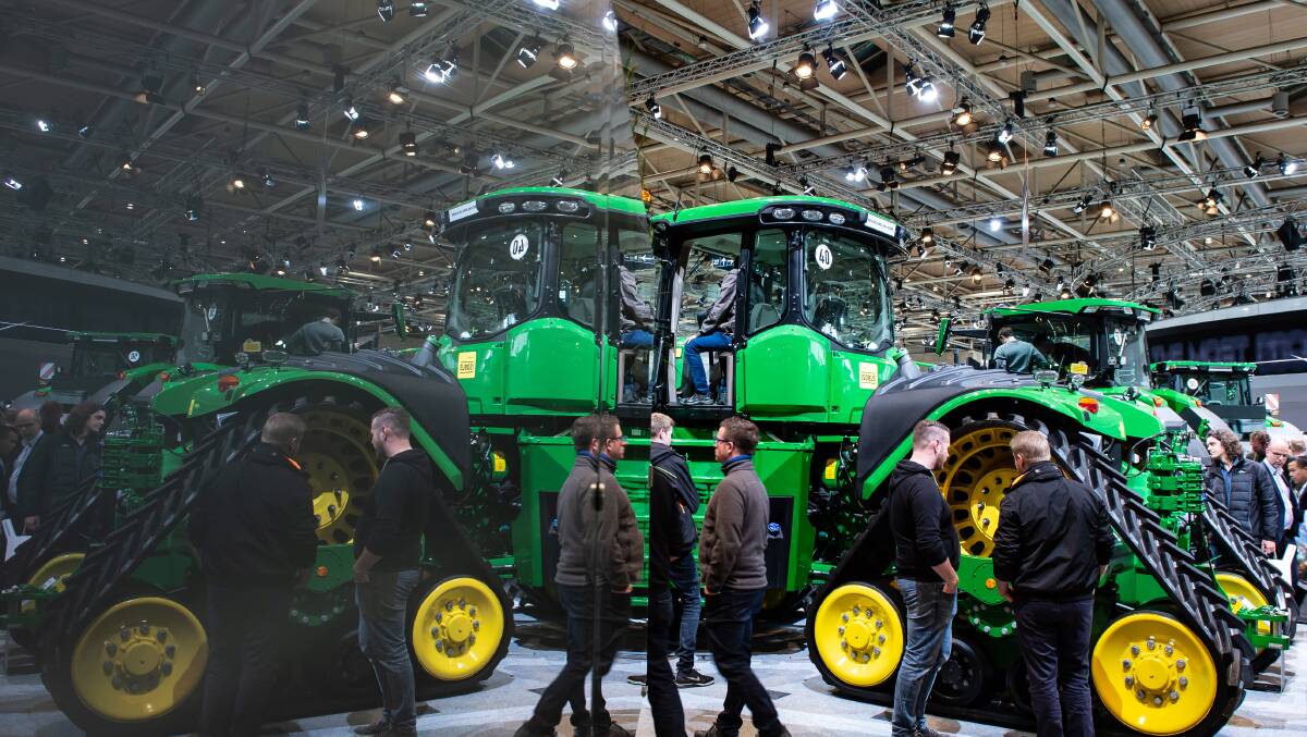 ON DISPLAY: John Deere had a number of machienry technologies on display at this year's Agritechnica held in Hanover Germany. Photo credit: DLG, S. Pfrtner