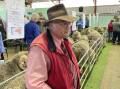 Trust is important for Scott Thrift when discussing Merino breeding with clients during the annual Merino ram sale at Cottage Park, Cooma, in October.
