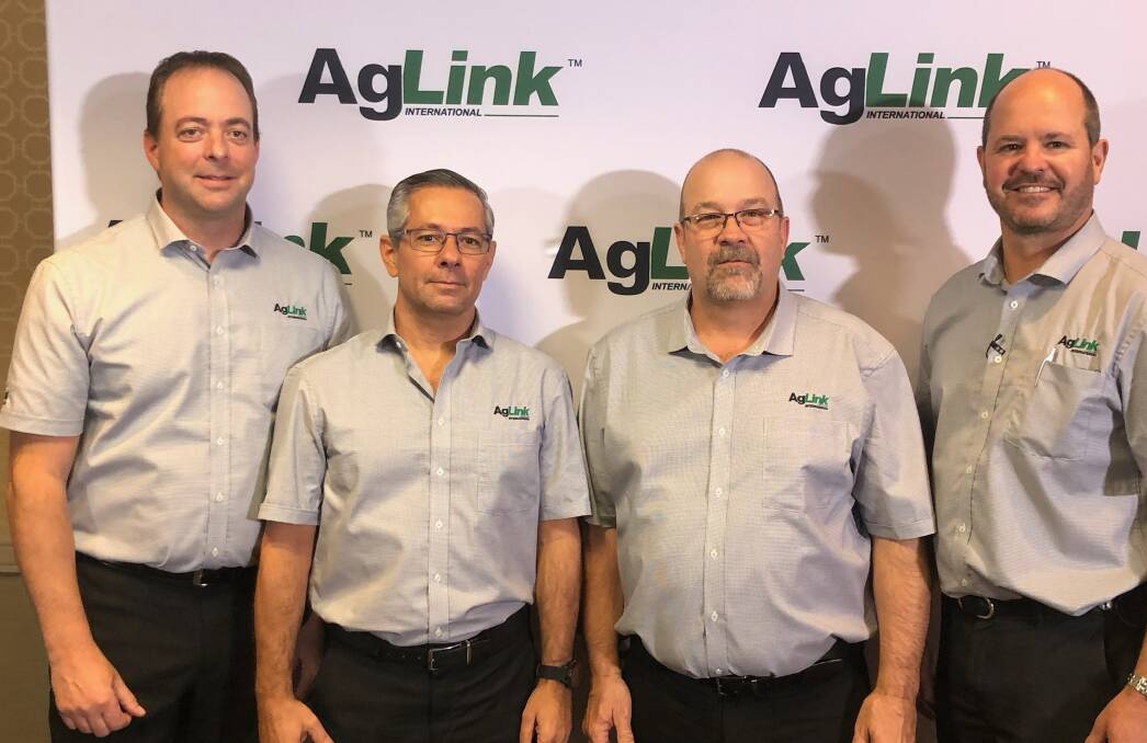 Newly formed AgLink International board members, Dean Fahselt (Canada), Rogerio Cabral (Brazil), Jim Fargo (US) and Ian Scutt (Australia), representing their four independent reseller organisations in New Orleans at the US Agricultural Retailers Association conference and expo this week.