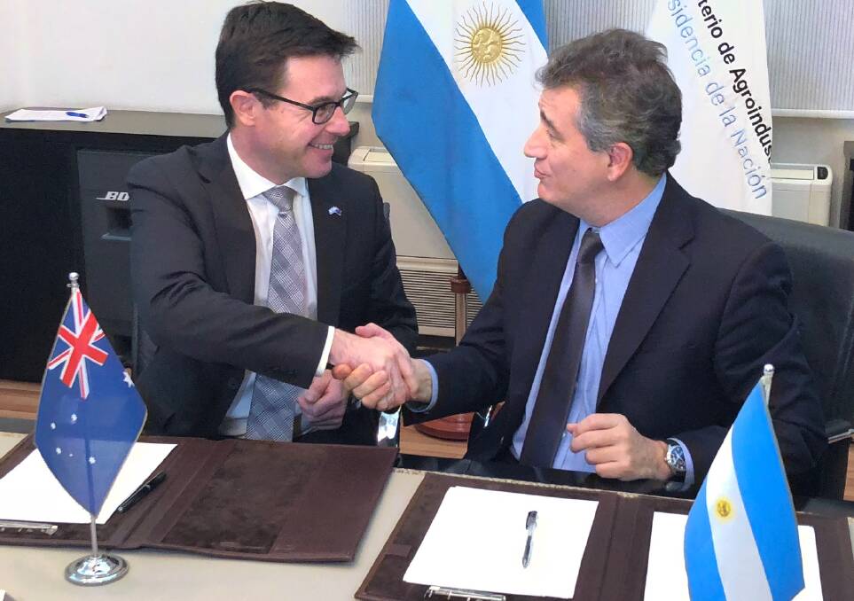 Argentina signs ag co-operation agreement with Australia