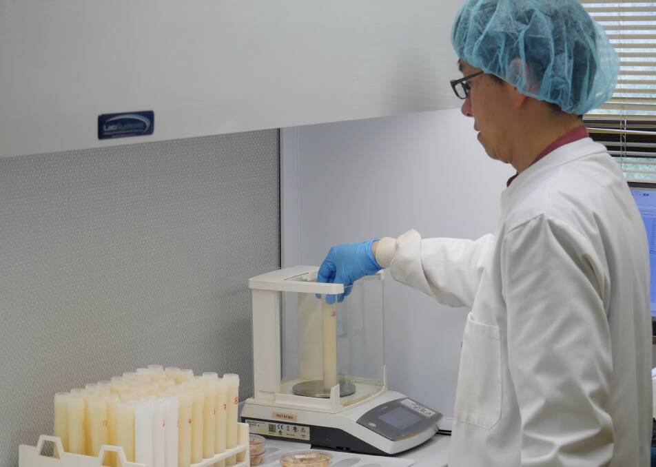 Laboratory testing at Oritain's facilities near Dunedin in New Zealand. 