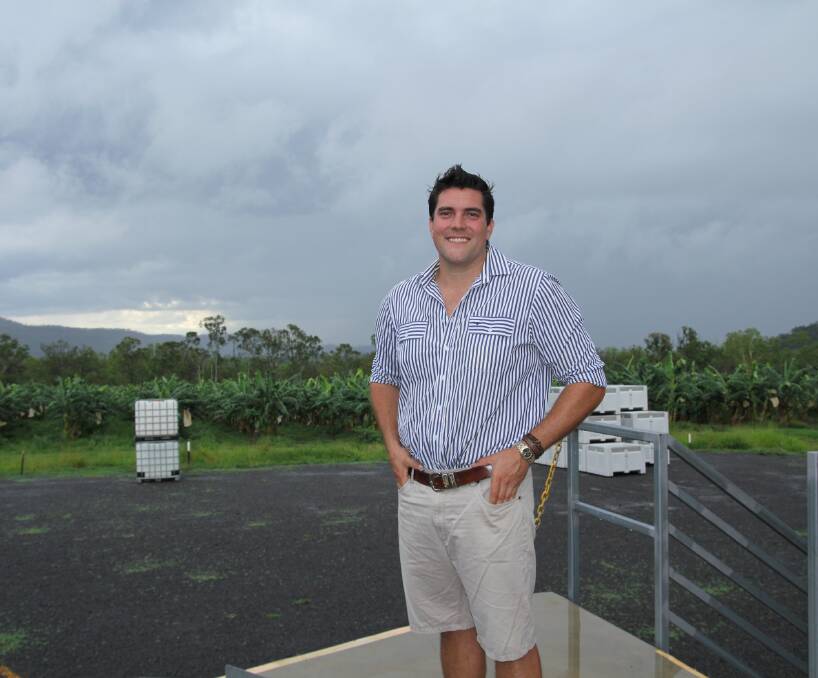 Second-generation banana farmer Rob Watkins at the site of his new factory at Walkamin where unsaleable bananas are turned into resistance starch products. The Natural Evolution line will go global later this year.