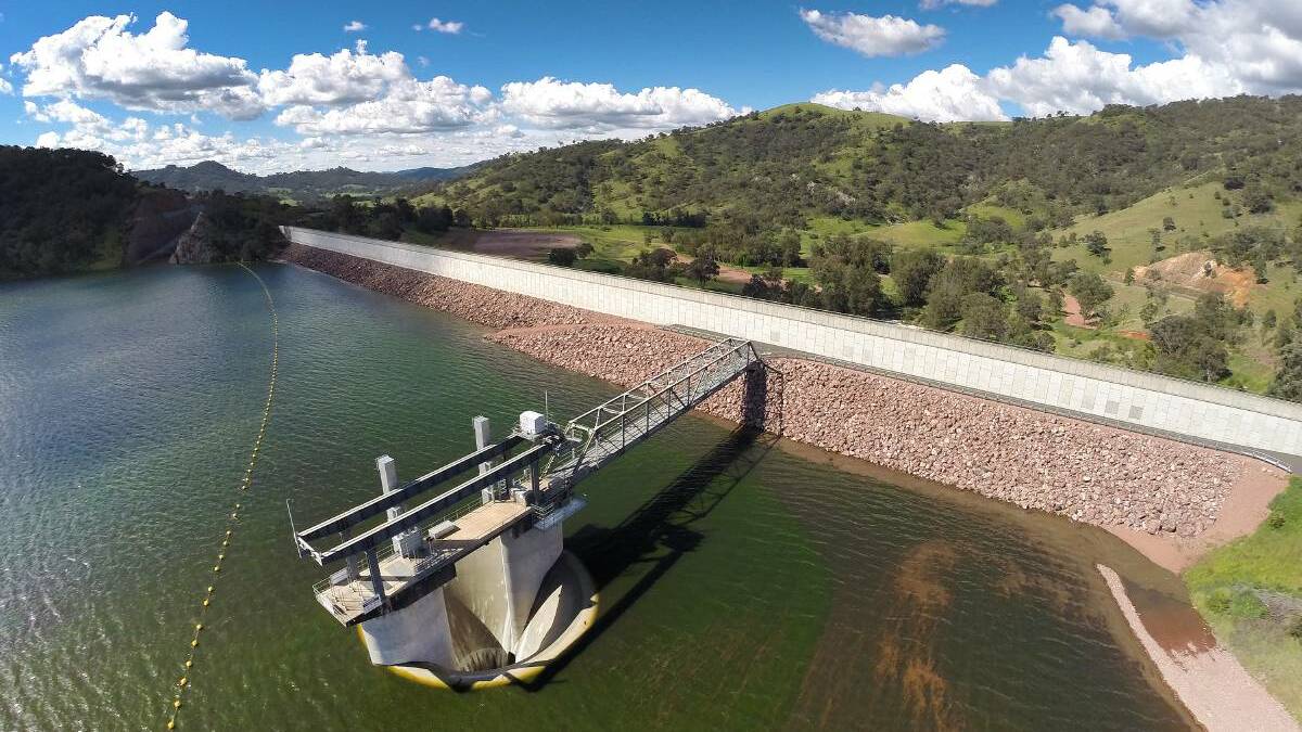 ABUNDANCE: Chaffey Dam, near Tamworth NSW, is one of many dams to hit capacity, with water spills over its glory hole.