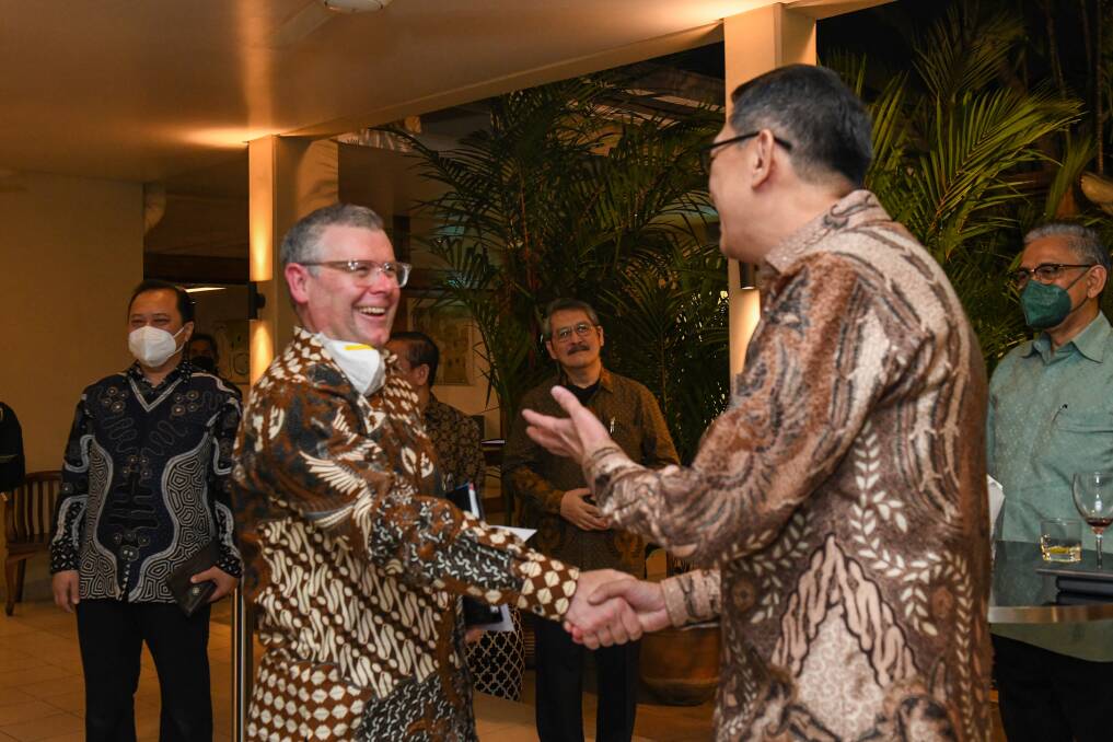UNITED FIGHT: Agriculture Minister Murray Watt meets with Indonesia Agriculture Minister Syahrul Yasin Limpo.