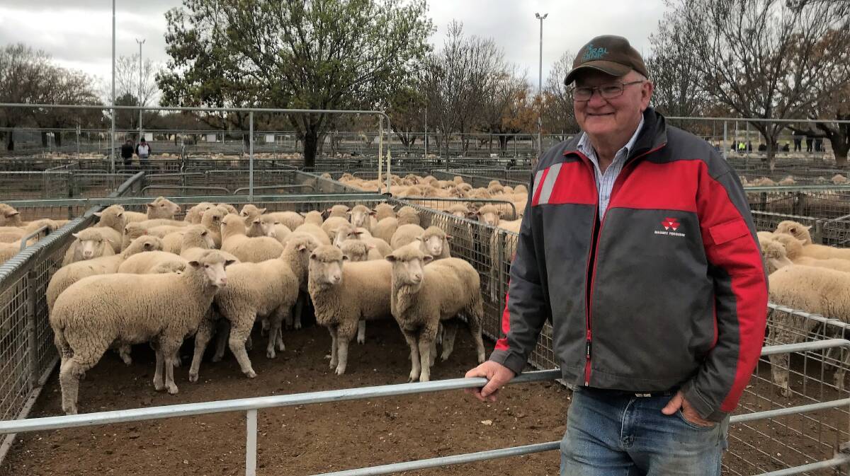 STABILITY: Chris Brown, Underbool, sold 80 crossbred lambs for $236 a head at Ouyen, last week. Prices remained firm on their previous sale.
