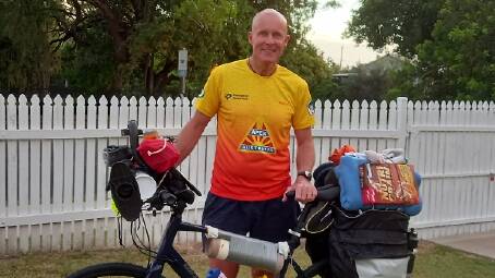 David Batterham, Goondiwindi, Queensland, will head off on a 1700km fundraising bike ride on October 1.