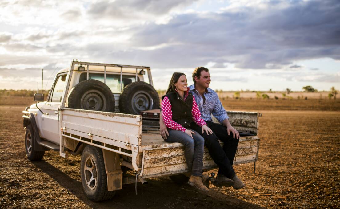 HELPING HAND: Meg and Ollie Clothier are offering to help give drought-affected farmers a break. Picture: Beyond The Fence Photography