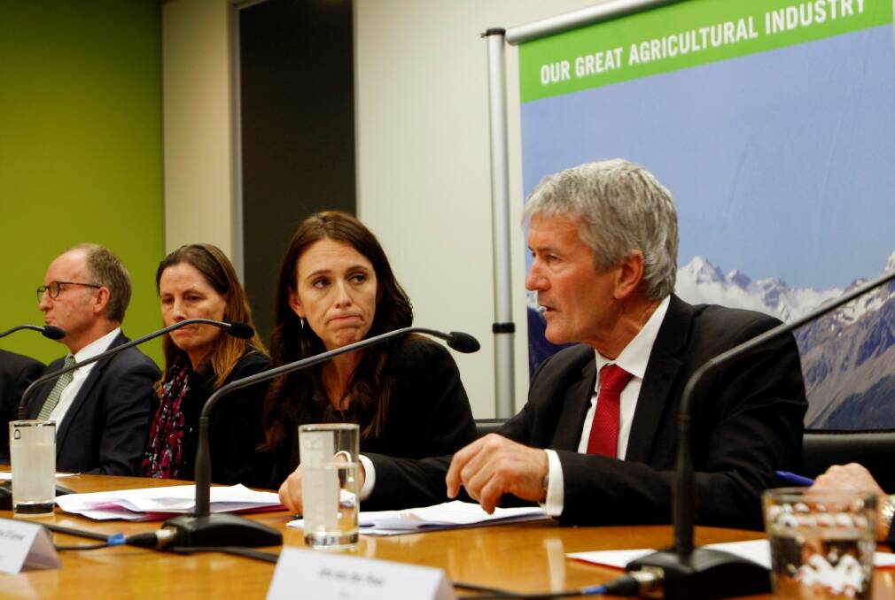 NZ Prime Minister, Jacinda Adern, and Agriculture and Biosecurity Minister,  Damien O'Connor, announce the eradication program.  