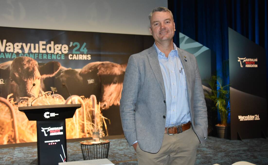 AACo's David Harris at the 2024 Wagyu Edge conference. Picture Shan Goodwin.