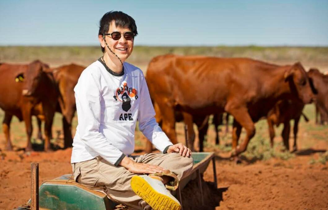 BIG PLANS: Bruce Cheung at Pardoo Station, near Broome, with cattle that have traditionally been run on the property. Photo: Nathan Dyer