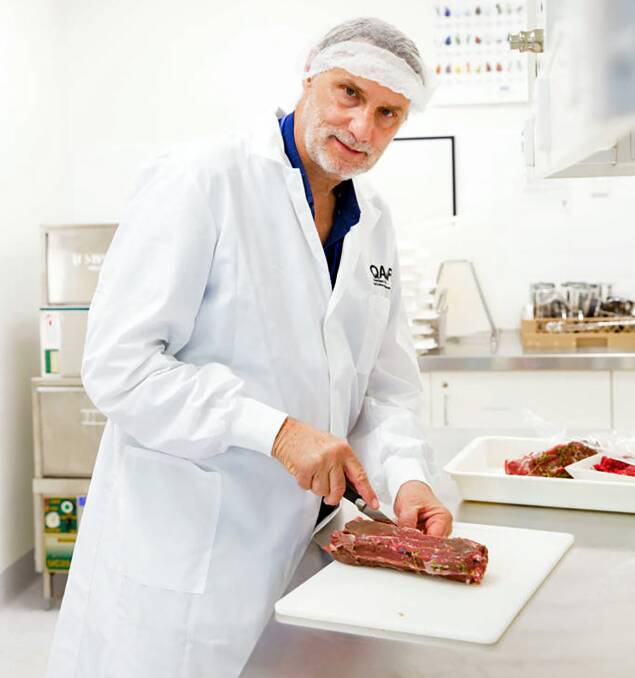 AUTHENTIC: Chair of meat science at QAAFI, Professor Louwrens Hoffman, at work on the meat fraud case.